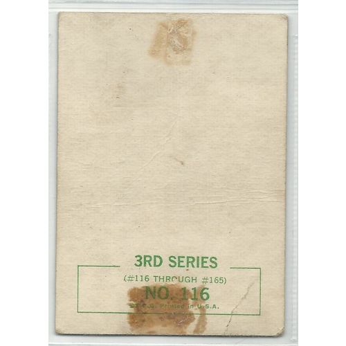 BEATLES 3rd series ' FAB FOUR in Concert ' card # 116 (1964)