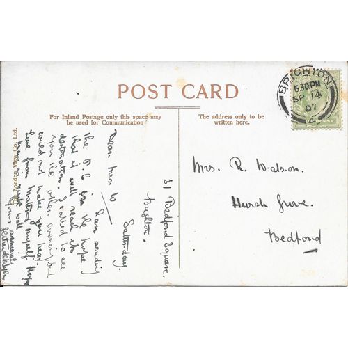 NICE PRINTED POSTCARD OF PALACE PIER BRIGHTON SUSSEX POSTED 1907 (1269)