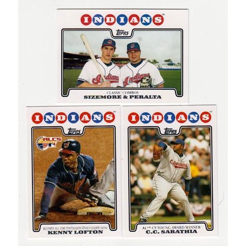 2008 Topps Cleveland Indians team set- 25 cards- Factory Set Fresh!
