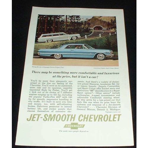 1963 Chevy Bel Air Wagon & Impala Sport Ad!