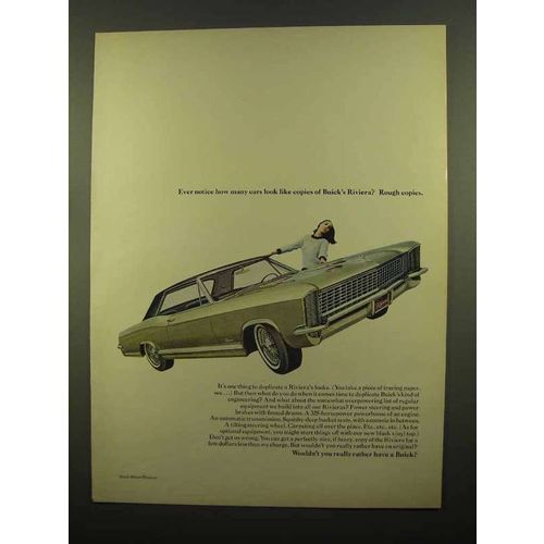 1965 Buick Riviera Ad - Cars Look Like Copies
