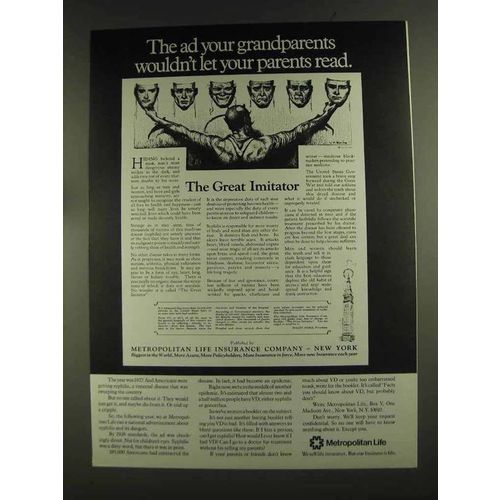 1972 Metropolitan Life Insurance Ad - Ad Grandparents