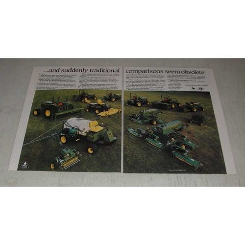 1987 John Deere Golf and Turf Maintenance Equipment Ad - Comparisons