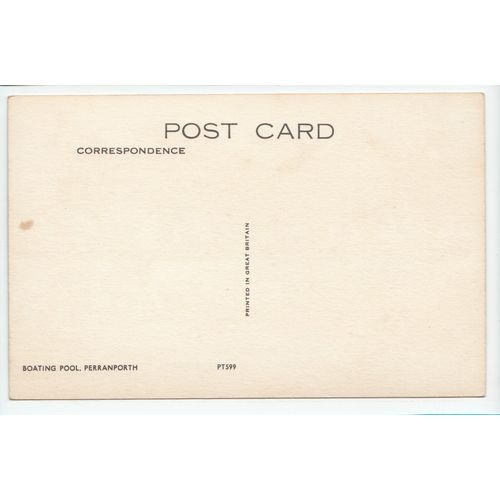 Boating Pool Perranporth Postcard Cornwall 599