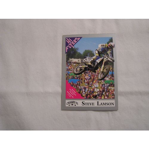 Steve Lamson 1991 Champs Hi Flyers Motocross NO. 60