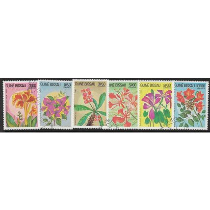 1983 6 different values - cancelled - FLOWERS