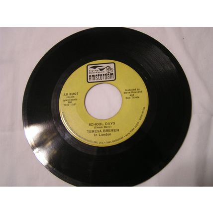 Teresa Brewer 45-MUSIC, MUSIC, MUSIC/SCHOOL DAYS