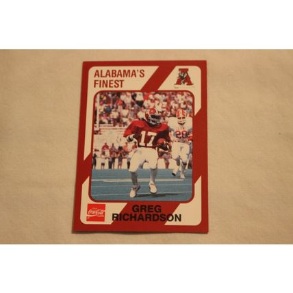 Greg Richardson 1989 Collegiate Collection Alabama's Finest NO. 394