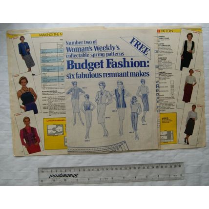 Woman's Weekly Spring Pattern, Budget Fashion - 6 fabulous remnant makes
