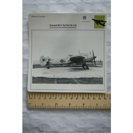 Bristol Buckingham - GB - Medium Bomber - Collectors Club Card