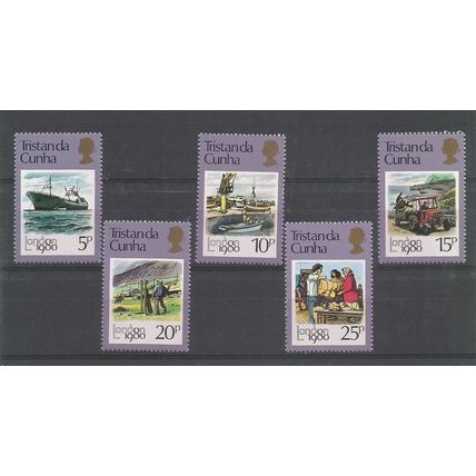 Tristan da Cunha 1980 London International Stamp Exhibition UMM Set SG 277 / 281