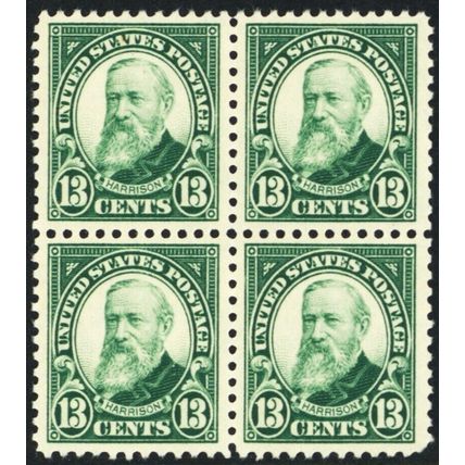 622, Mint VF/XF NH 13¢ Well Centered Block - Stuart Katz