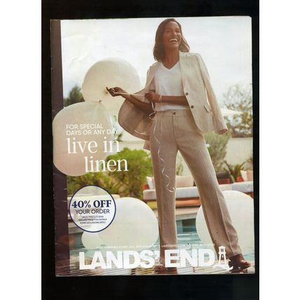 LANDS' END SPRING. April 2023 Women's Live In Linen ISSUE NEW