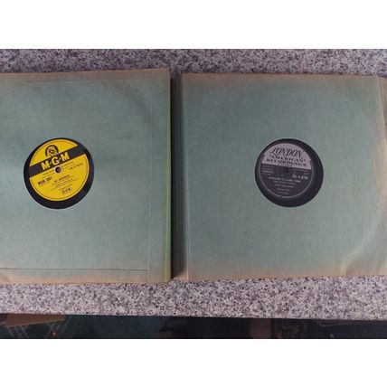 Vintage HIS MASTER'S VOICE 10" 78 Album Book Folder including 24 x 78RPM Records