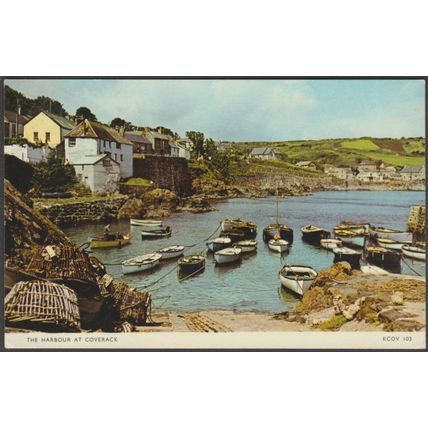 The Harbour at Coverack, Cornwall, 1962 - Jarrold Postcard