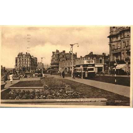 Marina Gardens, Bexhill, Sussex, England, 1948, Postcard