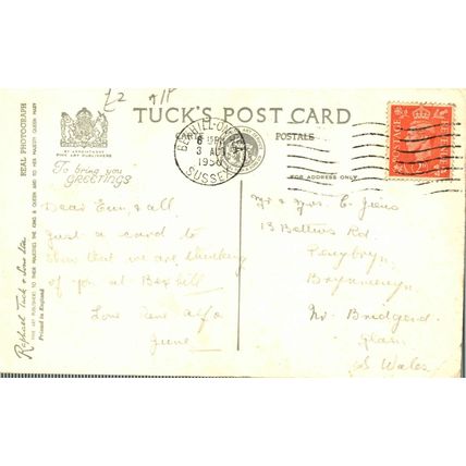 Marina Gardens & East Parade, Bexhill, Sussex, England, 1950, Postcard