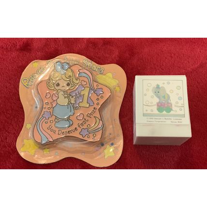 A Very Cute Lot Of 2 Vintage Precious Moments 90’s Ink Stamps