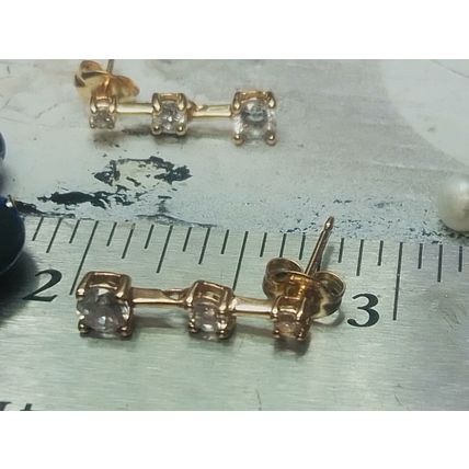 3 pair of sterling silver earrings