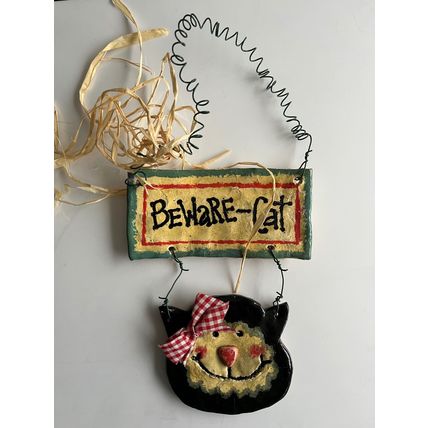 BEWARE - CAT DOOR HANGER