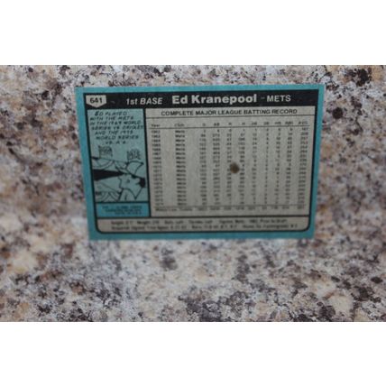 1980 topps baseball new york mets ed ranepool 641