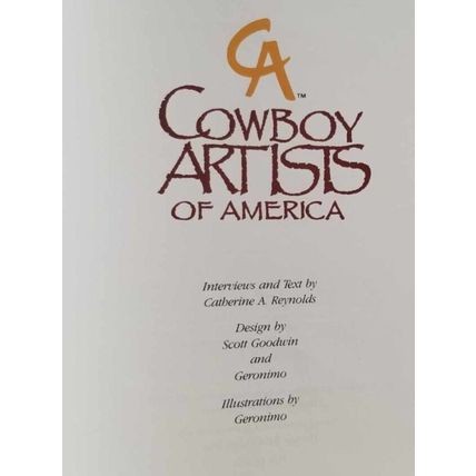 RARE Cowboy Artists of America 1988 1st ED Hardcover & Jacket