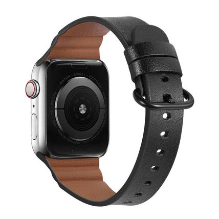 Replacement Genuine Leather Watchbands, For Apple Watch Series 7 45mm / 6 & SE &