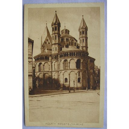 vintage postcard Köln Church