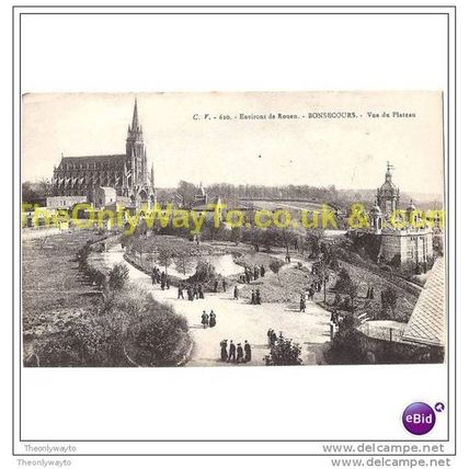 ENVIRONS DE ROUEN, BONSECOURS, VUE DU PLATEAU, FRANCE, Postcard