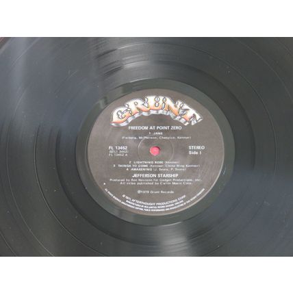 JEFFERSON STARSHIP, FREEDOM AT POINT ZERO VINYL LP.