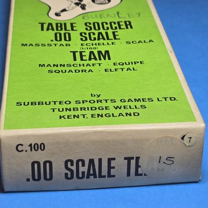 Subbuteo HW TEAM WEST HAM BURNLEY COMPLETE SET Ref 7