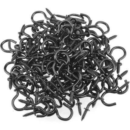 120 Pieces 3/4 Inch Cup Screw Hooks, Screw-In Hooks, Ceiling Hooks, Self-Tapping