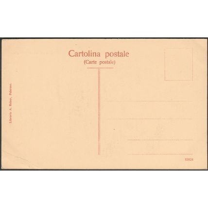 Veduta del Porto col Monte Pellegrino, Palermo, c.1910 - Reber Cartolina
