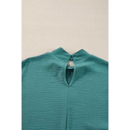 Skobeloff Swiss Dot Balloon Sleeve Loose Blouse