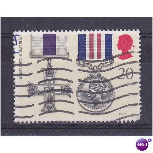SG1520 20p Military Cross and Military Medal.Fine Used.