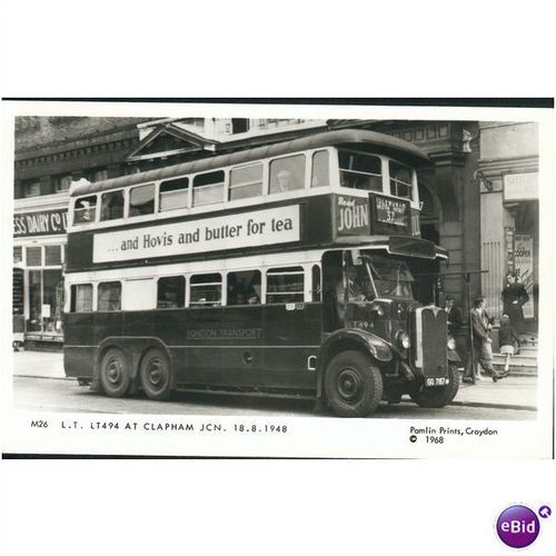 Vintage GB PC 1968 - London Transport LT494 at Clapham 18.8.48