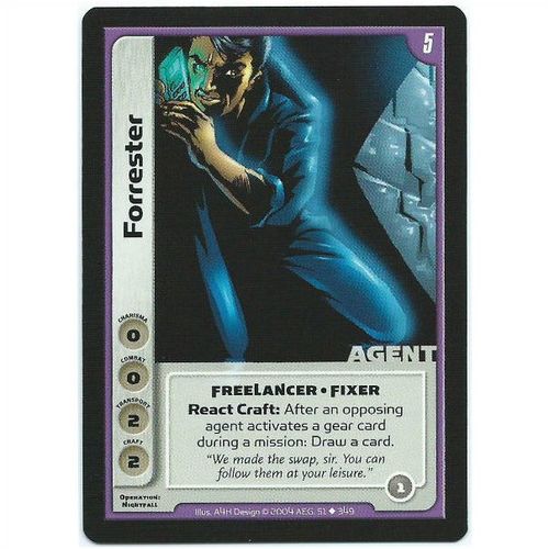 Spycraft CCG Operation Nightfall - 51/349 - Forrester