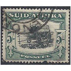 South Africa 1927 SG38 5/- Black & Green SUID AFRIKA Fine Used . . .