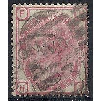 1873 SG144 3d Pale Rose Plate 11 Good Used Check Letters "HF".