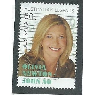 AUS 2013 60c 'AUSTRALIAN LEGENDS- OLIVIA NEWTON JOHN' FINE USED (EBID38-176)