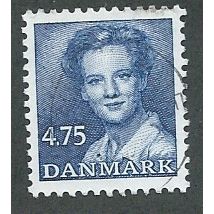 DEN 1982 4.75KR 'QUEEN MARGRETHE II' FINE USED (EBID43-006)