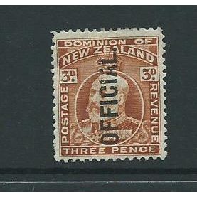 new zealand official stamps sgo63 sg o63 perf 14 cv £50 hm