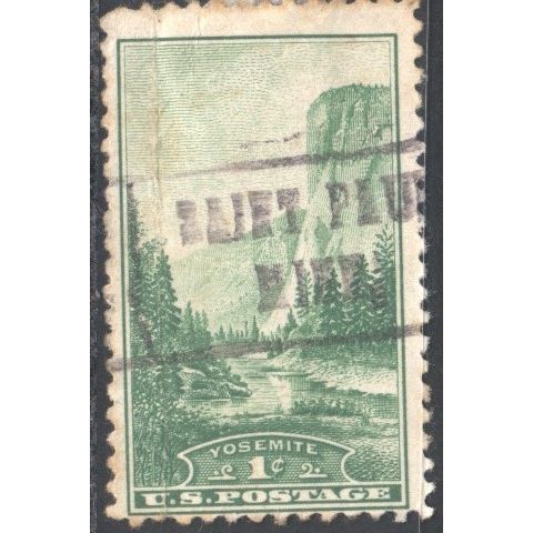 USA 1934 - SG739 - 1c green - "El Capitan" Yosemite - National Parks - used