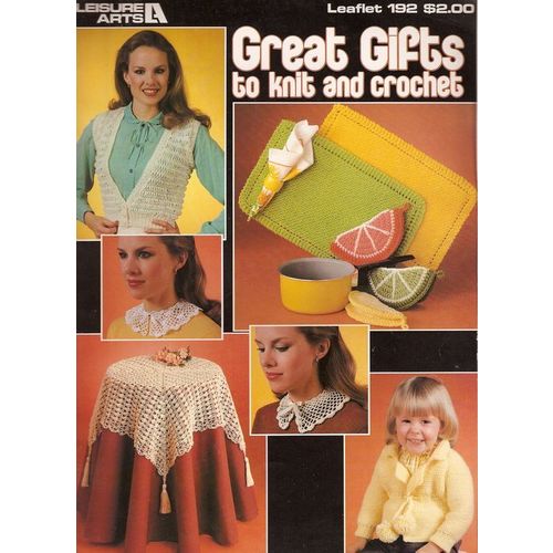 Knit/Crochet Pattern Booklet Great Gifts to Knit & Cro