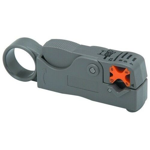 Ou Bao 2-Blades Rotary Coaxial Cable Stripper for RG-58, 59, 62, 3C and 4C Cable