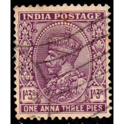 India 1932 King George V 1A3P Used Stamp.