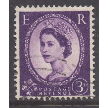 GB Scott 322 - SG545, 1955 Elizabeth II 3d used