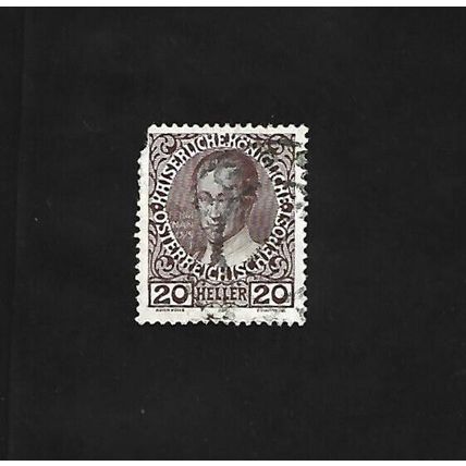 AUSTRIA STAMP - 20 HELLER. #AUS/EU/33