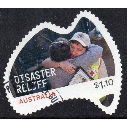 Australia 2020 Disaster Relief - Aid Worker Comforting Victim $1.10 Used