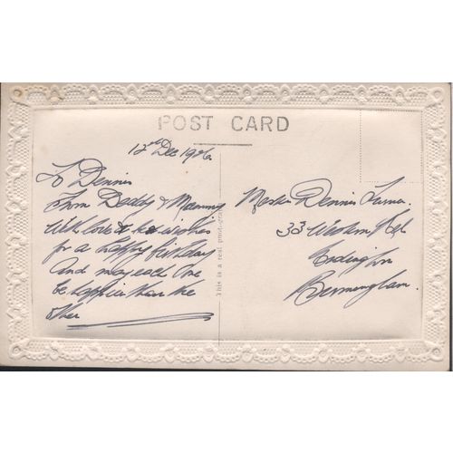 Antique Birthday Card 1906 - All Happiness For My Son's Birthday